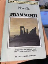 Novalis frammenti bur usato  Roma