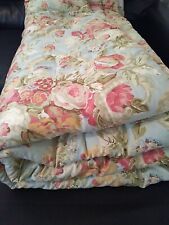 Used, Waverly Spring Bling Roses King Comforter Floral Blue  for sale  Shipping to South Africa