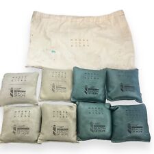 Conjunto de 8 bolsas de couro real com furo de milho com bolsa CORN HOLE couro Moore and Giles comprar usado  Enviando para Brazil
