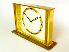 RARE HEAVY ART DECO BAUHAUS BRASS DESK CLOCK JUNGHANS MASTER PIECE comprar usado  Enviando para Brazil