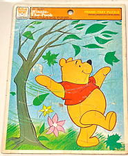 Vintage 1964  Winnie the Pooh Windy Day Frame Tray  Walt Disney Puzzle Whitman for sale  Shipping to South Africa