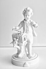 Unterweissbach  figurka porcelanowa chłopca z klatką dla ptaków, stan idealny na sprzedaż  PL