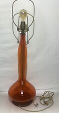 Usado, Lámpara de mesa de vidrio de vidrio naranja de 32" de alto segunda mano  Embacar hacia Argentina