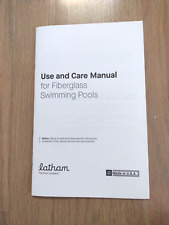 LATHAM Use & Care Manual for Fiberglass Swimming Pools for sale  Shipping to South Africa
