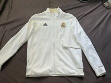 adidas Real Madrid Anthem Full-Zip Jacket, White, Men’s XL X-Large for sale  Shipping to South Africa