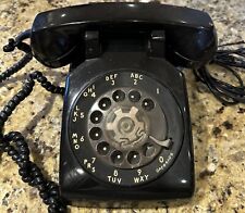 Vintage Rotary Telephone Black Western Electric Bell System Phone HARD WIRED for sale  Shipping to South Africa