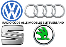 Radio Code VW Audi ŠKODA SEAT Pin Code All Models Money Back Guarantee., used for sale  Shipping to South Africa