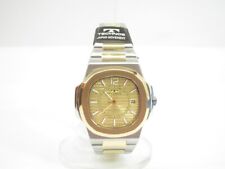 Relógio Technos quartzo 43 mm masculino mostrador dourado feito na Suíça Tonneau vintage T9B44TC comprar usado  Enviando para Brazil