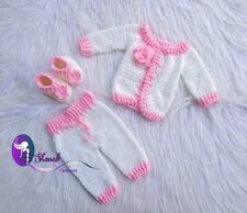 Usado, Vestido kit jersey malha crochê roupa macacão bebê unissex recém-nascido 3-6 meses comprar usado  Enviando para Brazil