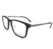 Jhane Barnes Eyeglasses Frames Adjugate BK Black Wood Grain Gray 53-18-140 for sale  Shipping to South Africa