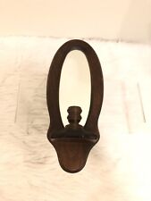 Vintage Solid Wood Framed Mirror Wall Sconce Candle Holder Three Mountaineers for sale  Shipping to South Africa