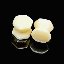 Organic Buffalo Bone Handcrafted Hexagon Shape Ear Plugs Pair Size 8g - 54 MM for sale  Shipping to South Africa