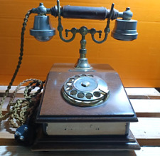 Telefono legno ottone usato  Italia