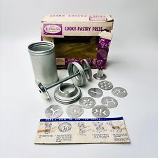 Vintage Mirro Kitchen Pride Aluminum Cooky-Pastry Press Cookie Set for sale  Shipping to South Africa