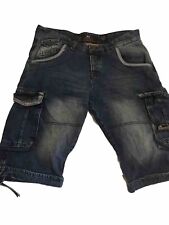 Crosshatch denim shorts for sale  TORQUAY