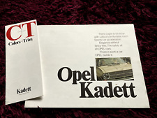 Opel kadett brochure for sale  THATCHAM