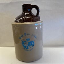 Vintage Stoneware Whiskey Jug 1-side Plain and 1-side Zeta Tau Alpha for sale  Shipping to South Africa