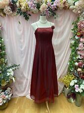 Formal Special Occasion Dress Two Toned Spaghetti Straps Rose Red  Size 12 UK myynnissä  Leverans till Finland