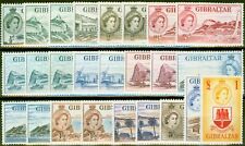 Gibraltar 1953-59 Conjunto Estendido de 25 SG145-158 Todos os Tons Fine Levemente Mtd Mi... comprar usado  Enviando para Brazil