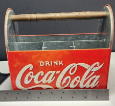 Usado, Porta-garrafas guardanapo lata galvanizada Coca-Cola caddy utensílio 2003 comprar usado  Enviando para Brazil