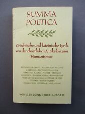 Summa poetica griechische gebraucht kaufen  Passau