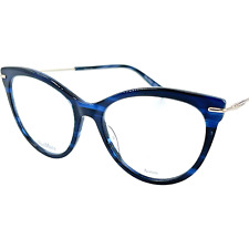 Armação de óculos feminina Max Mara MM1372 plástico 038I chifre azul 52-17 comprar usado  Enviando para Brazil