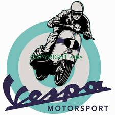Vespa motorsport autocollant d'occasion  Saint-Laurent-de-la-Salanque