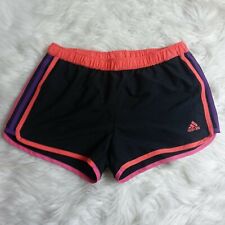 Shorts de corrida Adidas feminino Climalite maratona tamanho pequeno preto e roxo comprar usado  Enviando para Brazil