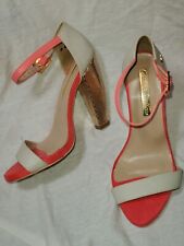 CARMEN STEFFENS TAMANHO BRASIL 33/UE/35 EUA/5 FEMININO BIQUEIRA ABERTA SALTO/SAPATO BEGE/LARANJA, usado comprar usado  Enviando para Brazil