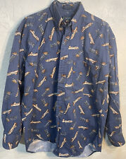 Used, Vintage Chaps Ralph Lauren Indian Canoe & Spears Button Down Shirt Men's Medium for sale  Shipping to South Africa