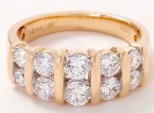 QVC 14K Yellow Gold Fire Light 1.5cttw Lab Grown Diamond Band Ring Size 7 for sale  Shipping to South Africa