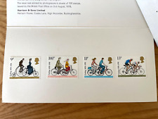 4 Ciclismo 1978 Gran Bretaña como nuevo estampillas con bisagras en presentación folio bicicleta británica segunda mano  Embacar hacia Argentina