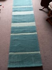 teal stripe rug for sale  BEDFORD