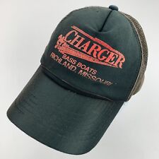 Used, Charger Bass Boats Richland Missouri VTG Trucker Ball Cap Hat Snapback Faded for sale  Shipping to South Africa