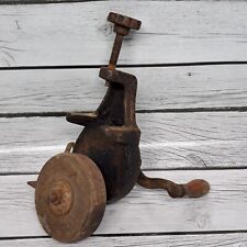 Hand Crank Manual Bench Grinder Blacksmith Vintage Primitive for sale  Shipping to South Africa