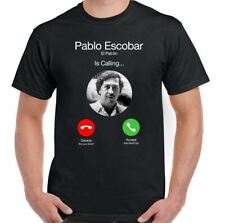 CAMISETA PABLO ESCOBAR El Patrón está Calling Para Hombres Divertido Narcos Programa de Televisión Cartel de Drogas segunda mano  Embacar hacia Argentina