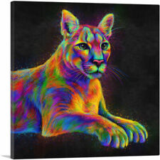 Artcanvas cougar colorful for sale  Niles