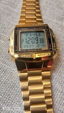 Relógio digital de quartzo tom dourado banco de dados CASIO Illuminator 2515 DB-360 comprar usado  Enviando para Brazil