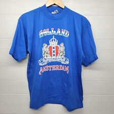 Camiseta Vintage Holland Collection Holland Amsterdam Azul Tamanho Grande comprar usado  Enviando para Brazil