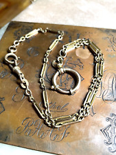 ANTIQUE EDWARDIAN ROLLED GOLD WATCH CHAIN 44 CM LONG 1900S for sale  Shipping to South Africa