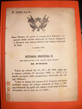 1876 regio decreto usato  Italia