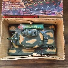 Vintage Battery Operated Cap Firing Tank (Marx) Complete In Original Box Working for sale  Shipping to South Africa