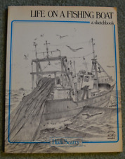 Usado, Vintage 1983 ~ a vida em um barco de pesca ~ Huck Scarry ~ Sketchbook ~ Brittany Lagosta ~ ~ Atum comprar usado  Enviando para Brazil