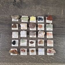 Kit educacional mineral rochas amostras conjunto de exibição espécime pedras brutas geologia  comprar usado  Enviando para Brazil