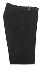 Calça social masculina smoking preta 100% lã frente plana cintura ajustável comprar usado  Enviando para Brazil