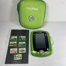 LeapFrog LeapPad2 Green Tablet w/7 Game Cartridges Stylus & Case Learn To Read for sale  Shipping to South Africa