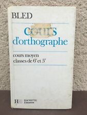 Livre cours orthographe d'occasion  Arinthod
