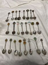 Souvenir spoons collection for sale  BRIXHAM