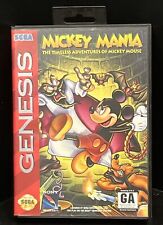 Mickey Mania: The Timeless Adventures of Mickey Mouse Sega Genesis na caixa com pôster comprar usado  Enviando para Brazil