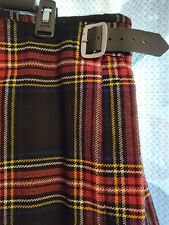 Used, Kilts Wool Red Plaid Kilt Size 36 Men for sale  Shipping to South Africa